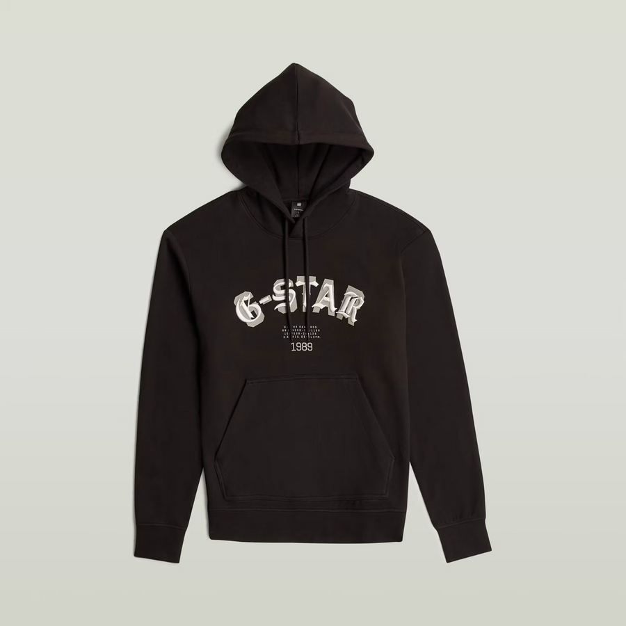 G-Star ORIGINALS  EMBRO LOGO HB HOODY SW / Men’s -DK BLACK