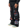 SERENEDE SOUVENIR BAGGY JEANS Men’s -BLACK - Moesports