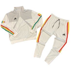 Adidas MEN’S 3STRIPE M TIRO CB NP TT TRACKSUIT- WHITE GREY ONE / BLACK/MULTI COLOR