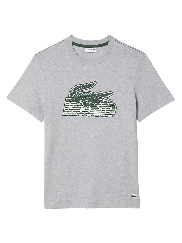 LACOSTE REGULAR FIT LOGO JERSEY CREW NECK T-SHIRT Men’s-GREY CHINE-CCA