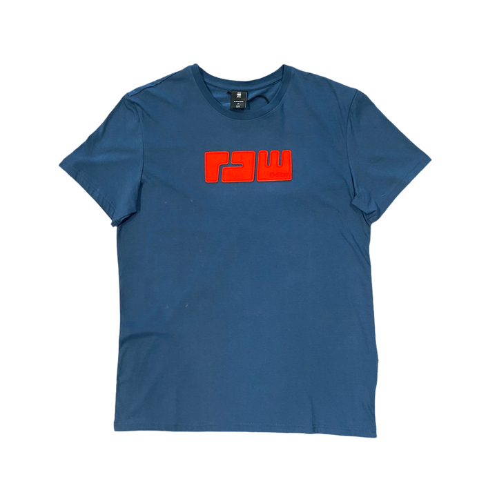 G-Star RAW RAW. FELT LOGO R T / Men’s - RANK BLUE