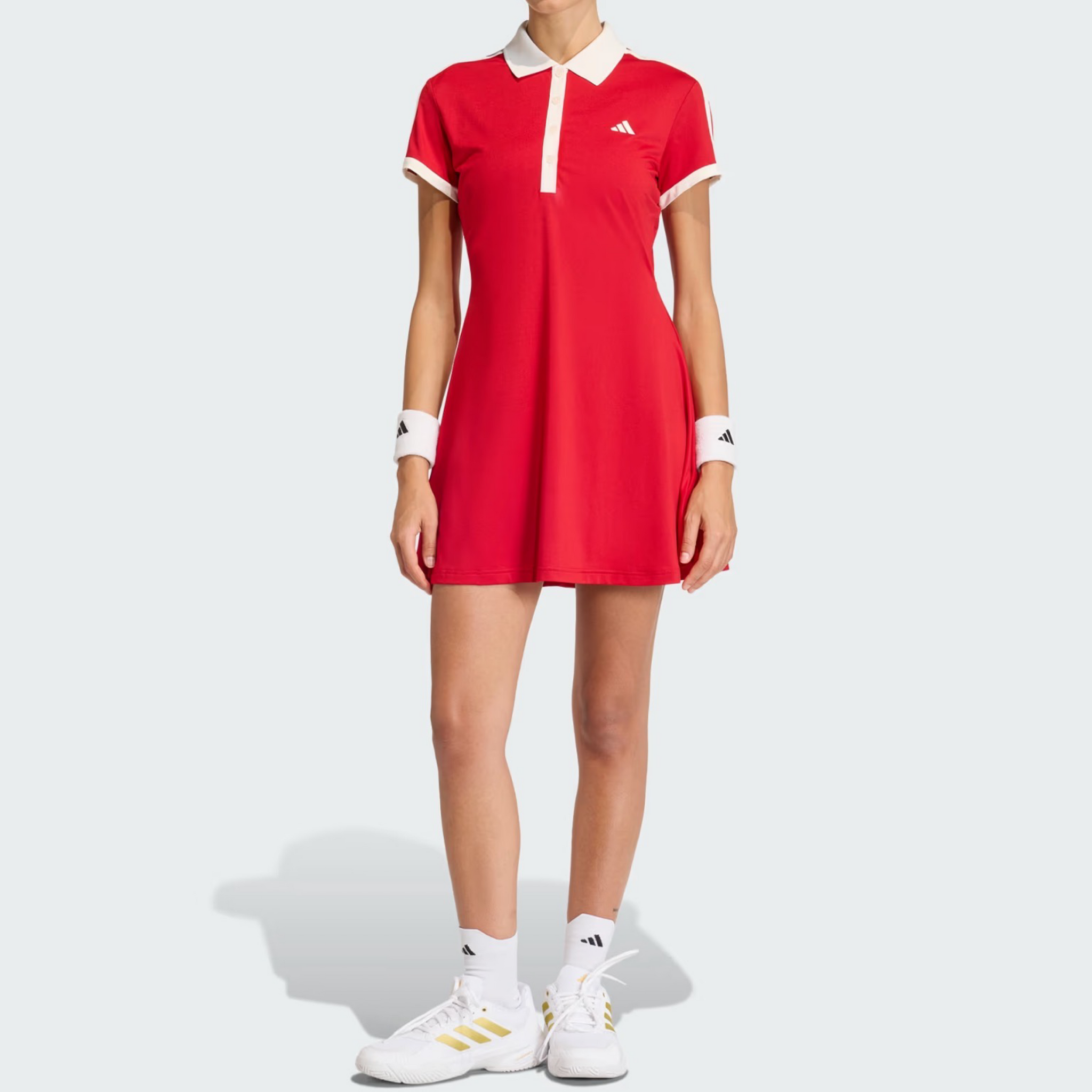 adidas red tennis dress adidas Tennis Paris Made to Be Remade Dress Preloved Red S23 L