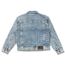 L/AB C/O OFF WHITE AOP TRUCKER DENIM JACKET MEN’S /LT INDIGO