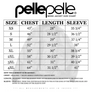 PELLE PELLE  ALL TIME CHAMPION LEATHER JACKET Men’s -NAVY/CABERNET/SILVER /WHITE