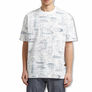 G-Star RAW  AOP RELAXED R T TEE Men’s-MILK BOAT BLUEPRINT