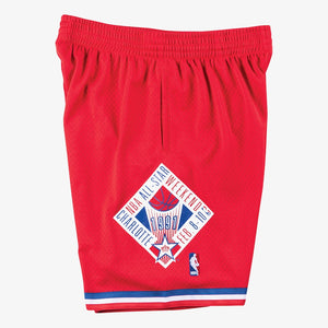 MITCHELL & NESS - NBA  ALL STAR WEST SWINGMAN ALTERNATE - SHORTS - 91 - MENS -RED ROYAL WHITE