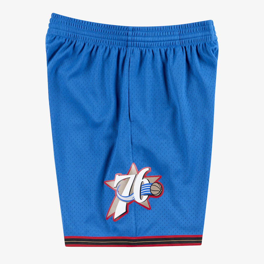 MITCHELL & NESS - NBA SWINGMAN ALTERNATE  - SHORTS - 76ERS  - 99 - 00 - MENS -ROYAL RED