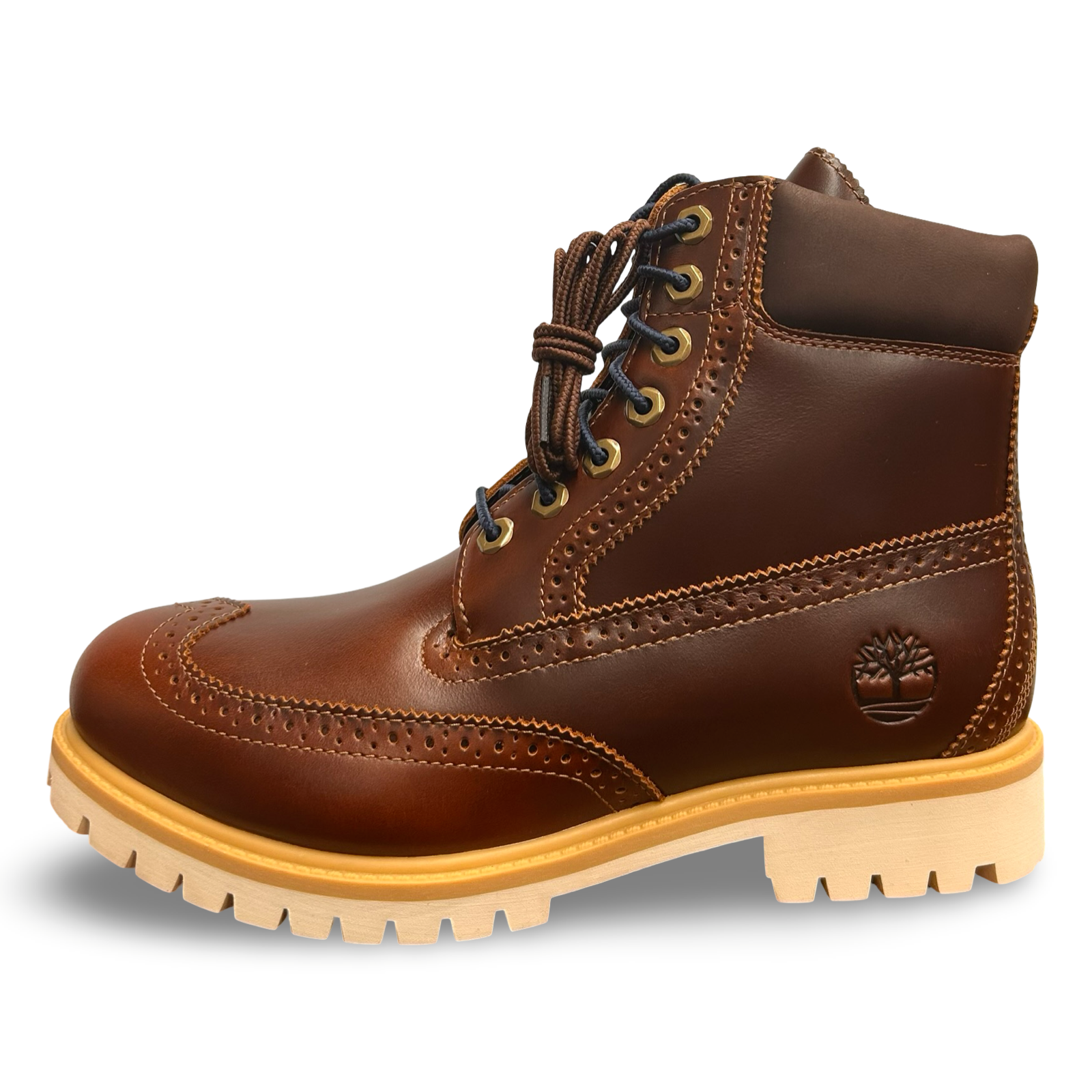 Timberland PREMIUM 6 IN LACE BROUGE WINGTIPS WP BOOT Men's - MEDIUM BR