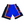 MITCHELL & NESS - NBA SWINGMAN ROAD -SHORTS - KNICKS 1996  - MENS -ROYAL/BLACK ORANGE