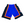 MITCHELL & NESS - NBA SWINGMAN ROAD -SHORTS - KNICKS 1996 - MENS -ROYAL/BLACK ORANGE