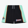 MITCHELL & NESS - WNBA ROAD SWINGMAN  -SHORTS NEW YORK LIBERTY   - 1999 / MENS -BLACK /GREE /ORANGE