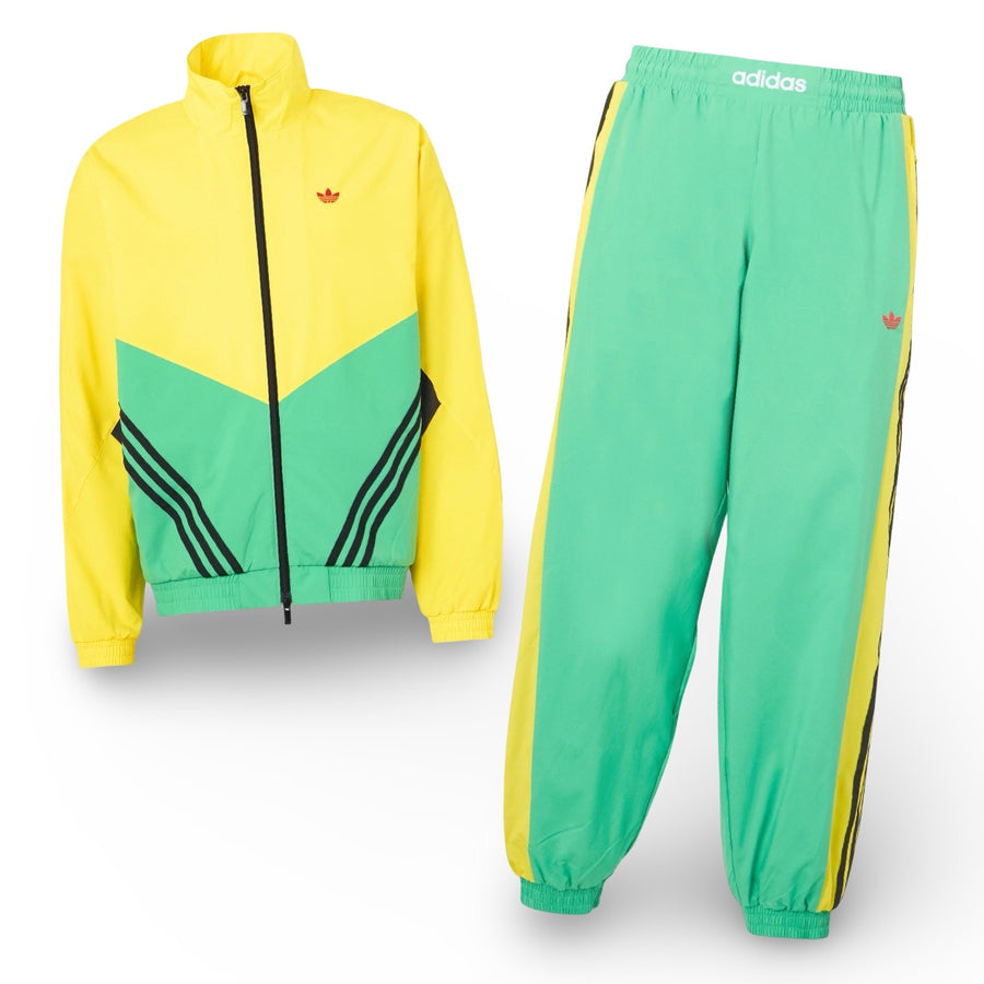 Adidas MEN’S WARN - UP TT  WINDBREAKER HOODIE TRACKSUIT-ENERGY GREEN