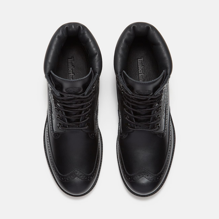 Timberland PREMIUM 6 IN LACE BROUGE WINGTIPS WP BOOT Men’s - BLACK FULL GRAIN