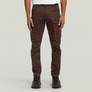 G-Star RAW ROVIC ZIP 3D REGULAR TAPERED CARGO-PANT Men’s -CHOCOLATE PLUM