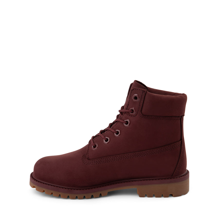 Timberland 6 IN F/L FLD BT Youth’s - BURGUNDY NUBUCK
