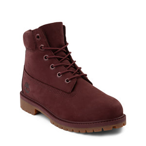 Timberland 6 IN F/L FLD BT Youth’s - BURGUNDY NUBUCK