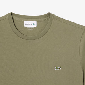 LACOSTE Regular fit CREW NECK T-SHIRT Men’s -KHAKI GREEN-BMY