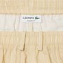 LACOSTE  CROCODILE PRINT STRIPE COTTON SHORT Men’s -BEIGE-WHITE-001