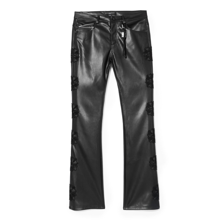 Cult of Individuality LENNY BOOTCUT 603 JEAN Men’s - BLACK FAUX LEATHER