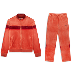SERGIO TACCHINI DAMARINDO VELOUR SUIT - MEN’S -HOT SAUCE