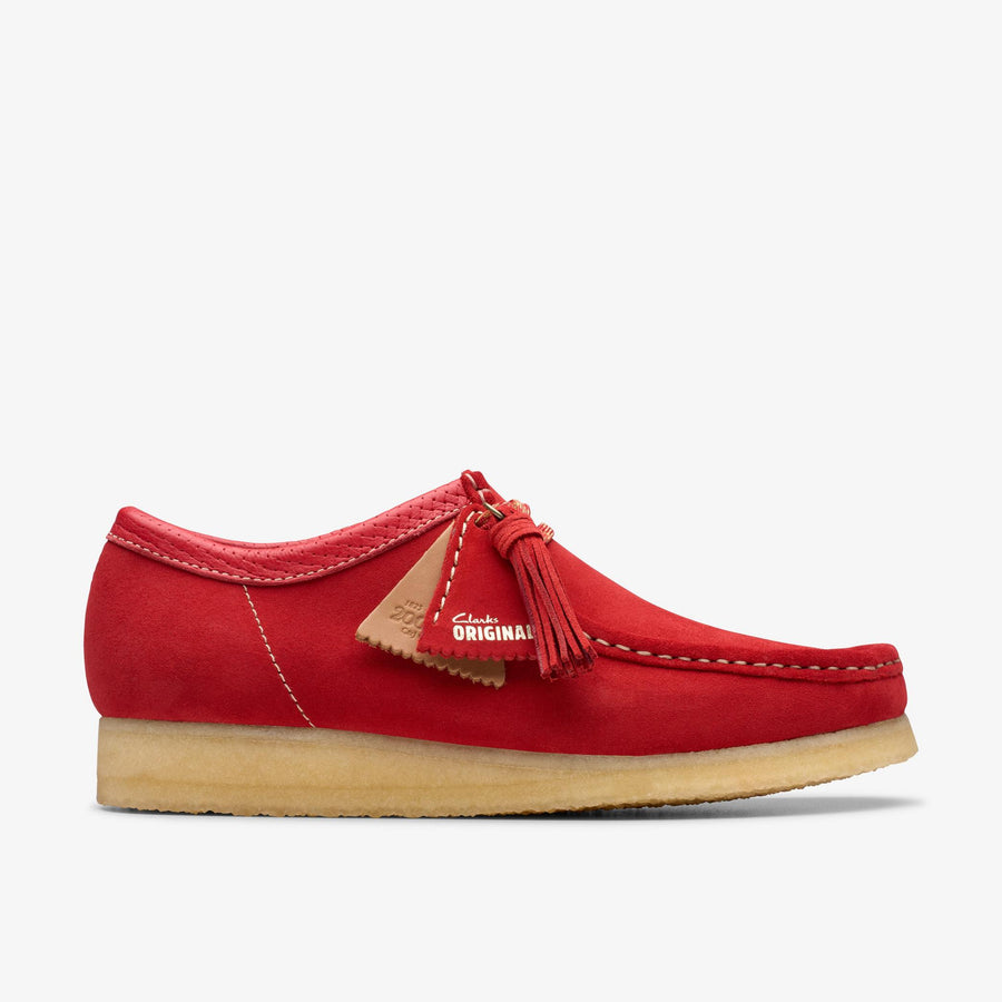 Clark’s WALLABEE BOOT LOW Men’s -RED SUEDE