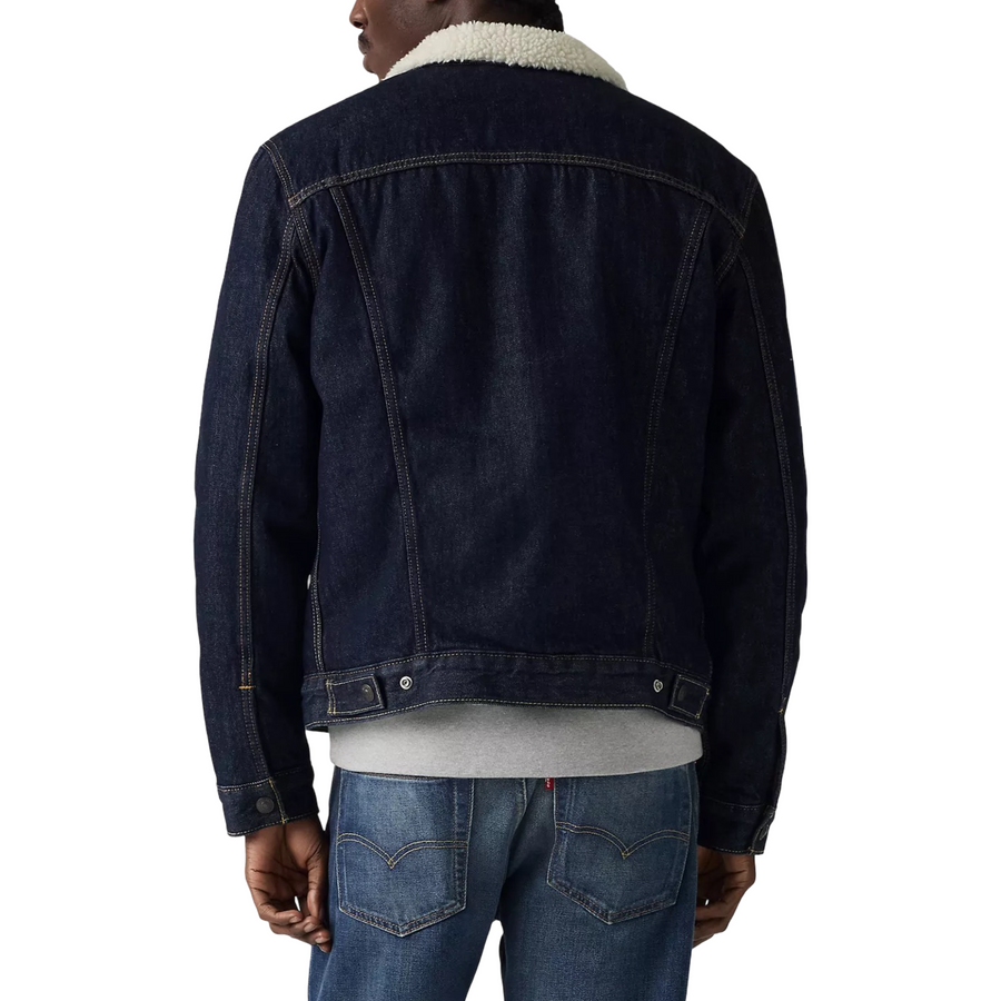 Levis Strauss & Co SHERPA TRUCKER JACKET Men’s - DARK BLUE