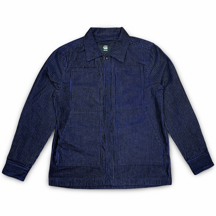 G-Star RAW  CORDUROY OVERSHIRT / Men’s -DK BLACK/RACING BLUE