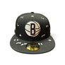 NEW ERA 5950 CUSTOM FITTED- BROOKLYN NETS - SCOOBY DOO - GLOW IN THE DARK /BLACK WHITE