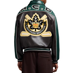 AVIREX CANADIAN DIVISION LEATHER JACKET Men’s -ESPRESSO