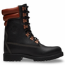 Timberland PREMIUM 10 IN TALL LACE WATERPROOF LEATHER SUPER BOOT Men’s -BLACK FULL GRAIN W RUST