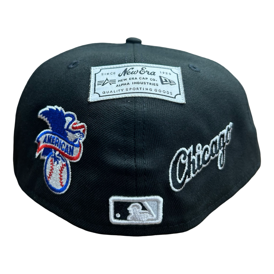 NEW ERA 5950 ALPHA INDUSTRIES CHICAGO WHITE SOX ‘ - BLACK WHITE