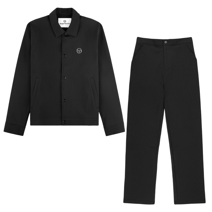 SERGIO TACCHINI DAVIDE  TRACK SUIT - MEN’S-BLACK BEAUTY