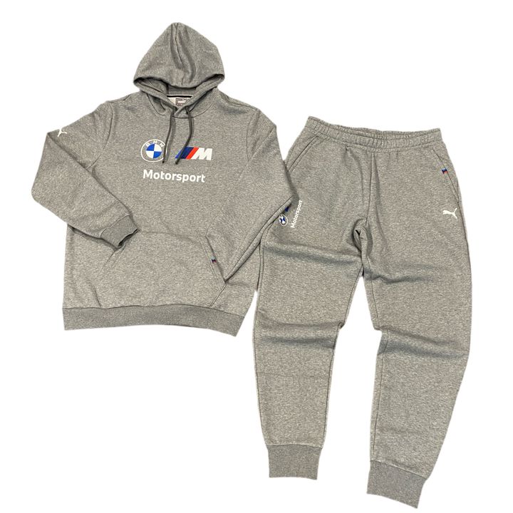 uma BMW ESSENTIALS SWEATSUIT HOODIE Men’s- MEDIUM GRAY HEATHER