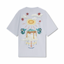 SCOTCH & SODA FRONT AND BACK ARTWORK LOOSE-FIT T-SHIRT MEN’S / GREY DAWN