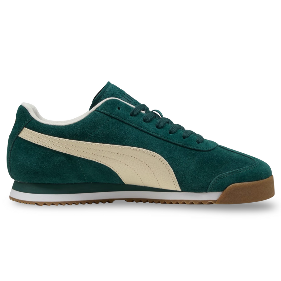 PUMA ROMA SUEDE MEN -GREEN TERRAIN-ALPINE SNOW