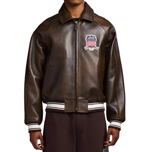 AVIREX ICON LEATHER JACKET Men’s -VINTAGE BROWN/BRUN