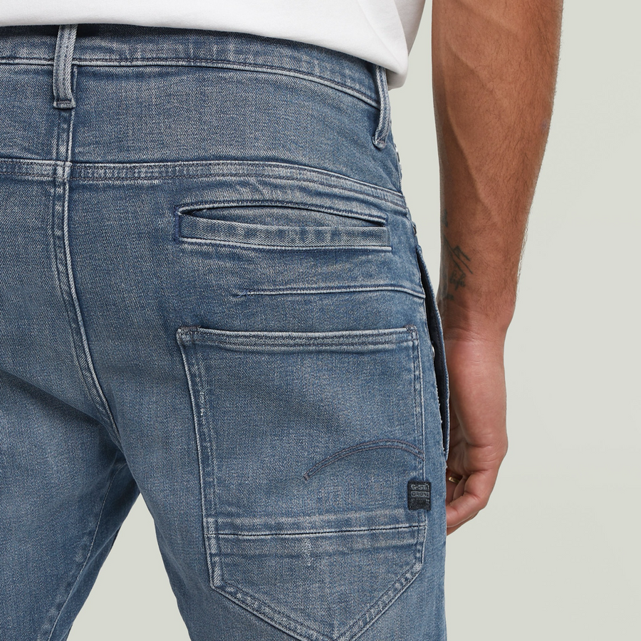 G-Star D- STAQ 3D SLIM Men’s -FADED BLUE PEBBLE RESTORED