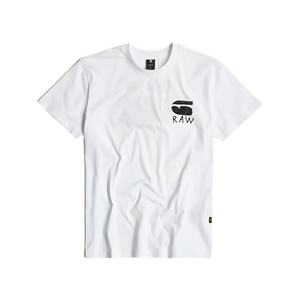 G-Star RAW BURGER BACK PRINT R T / Men’s - WHITE