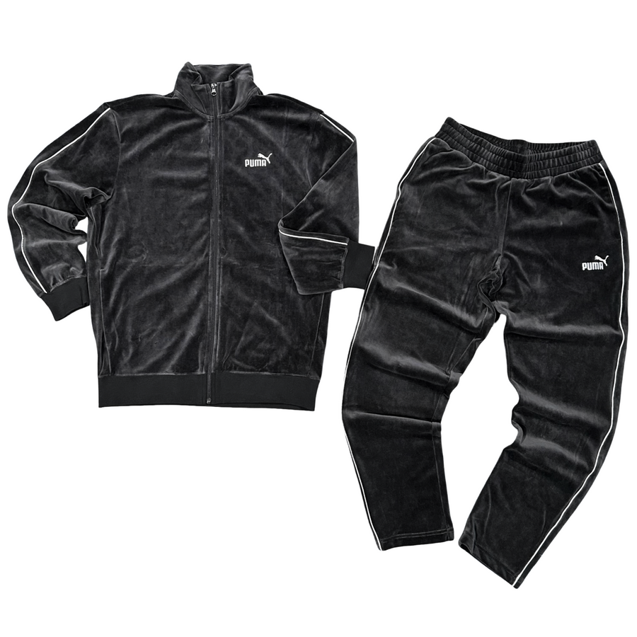 Puma ESS ELEVATED VELOUR TRACK-SUIT Men’s/PUMA BLACK