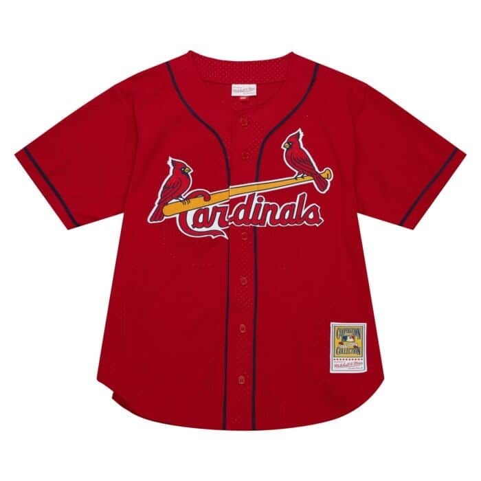 Mitchell & Ness MLB AUTHENTIC BP JERSEY ST LOUIS CARDINALS  Men’s -RED BLUE