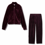 Puma Women’s ESS ELEVATED VELOUR Tracksuit -RUBY