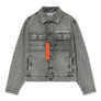 L/AB C/O OFF WHITE ZIP TRUCKER DENIM JACKET  MEN’S / SMOKE FADE