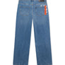 L/AB C/O OFF WHITE STRAIGHT FIT PIPED DENIM JEAN - MEN’S/STEEL INDIGO
