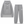 L/AB by Off-White Diag Hoodie Sweatsuit-Heather grey