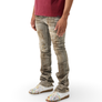 SERENEDE NANODUST STACKED JEANS Men’s -GREYRUST