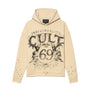 Cult of Individuality  FRENCH TERRY PULLOVER  HOODY  BATS 620 GRAMS Men’s -WINTER WHITE