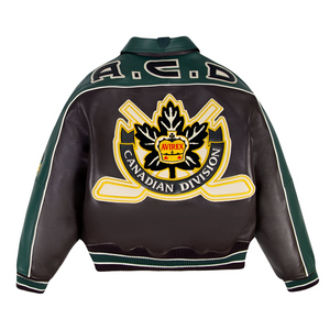 AVIREX CANADIAN DIVISION LEATHER JACKET Men’s -ESPRESSO