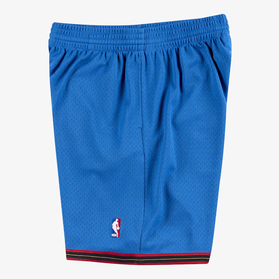 MITCHELL & NESS - NBA SWINGMAN ALTERNATE  - SHORTS - 76ERS  - 99 - 00 - MENS -ROYAL RED