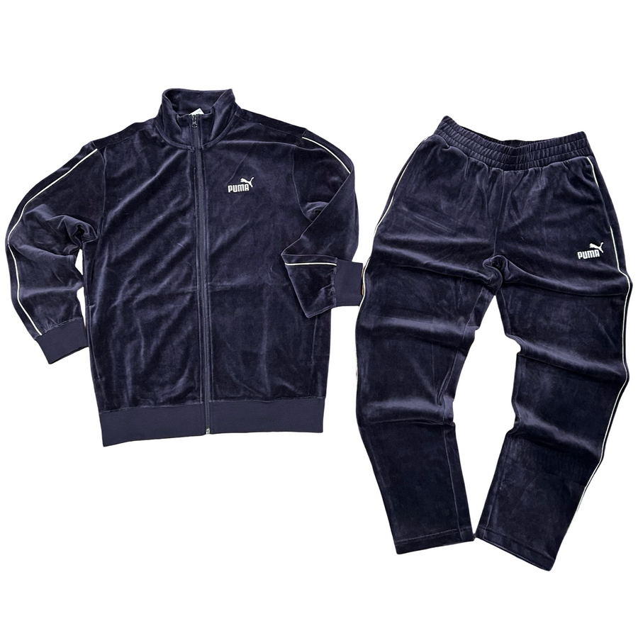 Puma ESS ELEVATED VELOUR TRACK-SUIT Men’s/NEW NAVY
