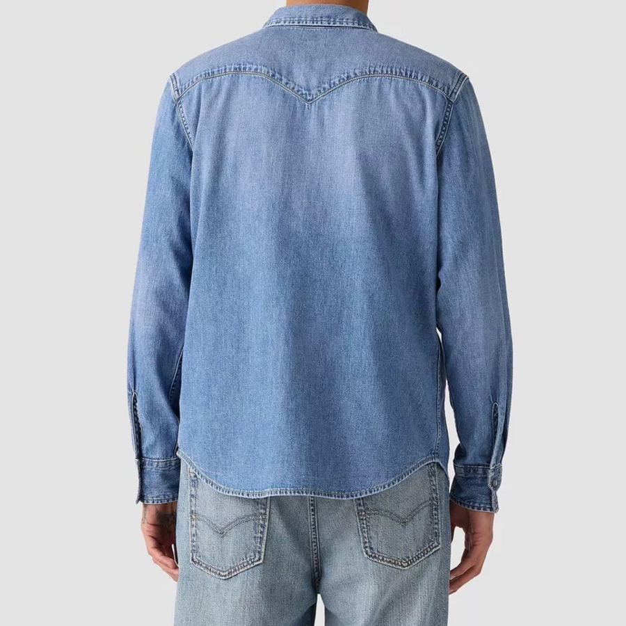 Levis Strauss & Co FLANNEL SHIRT Men’s - BLUE DENIM